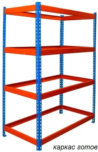 Стеллаж металлический Профи Т-140 (2000х1540х655) F/4
